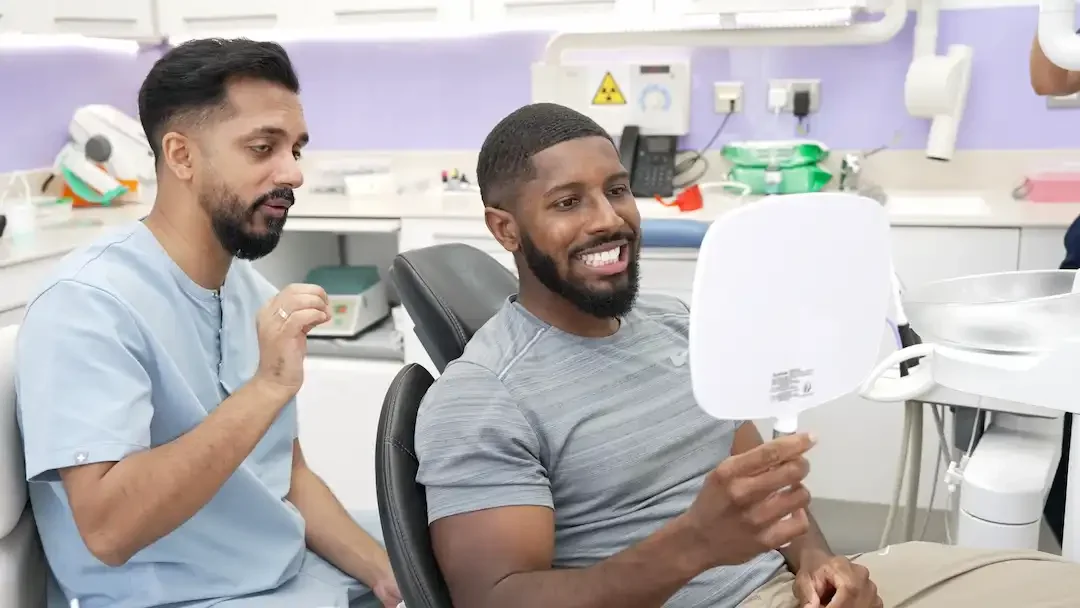 Patient whitening result